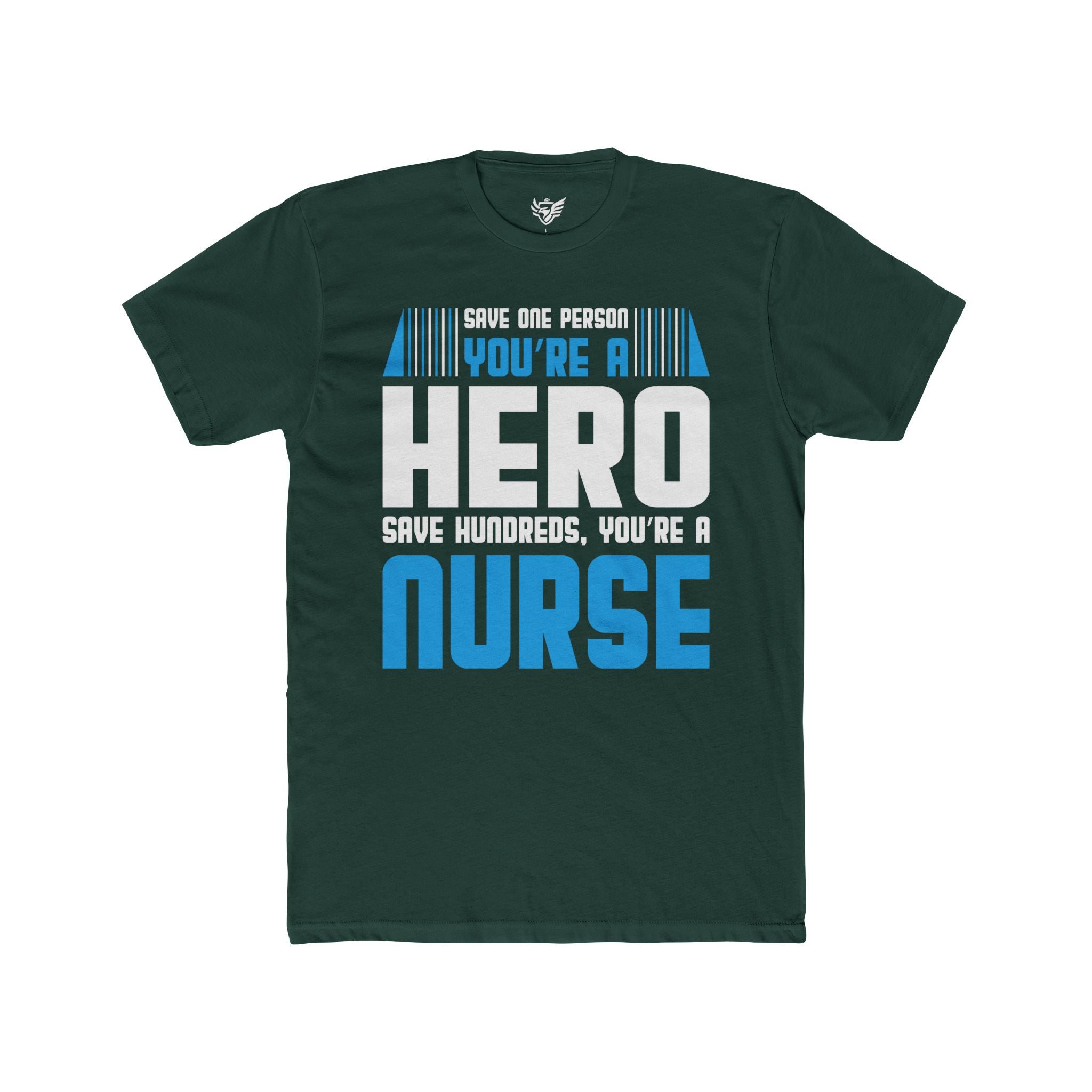 Nurses Are Heroes Cotton Crew Tee