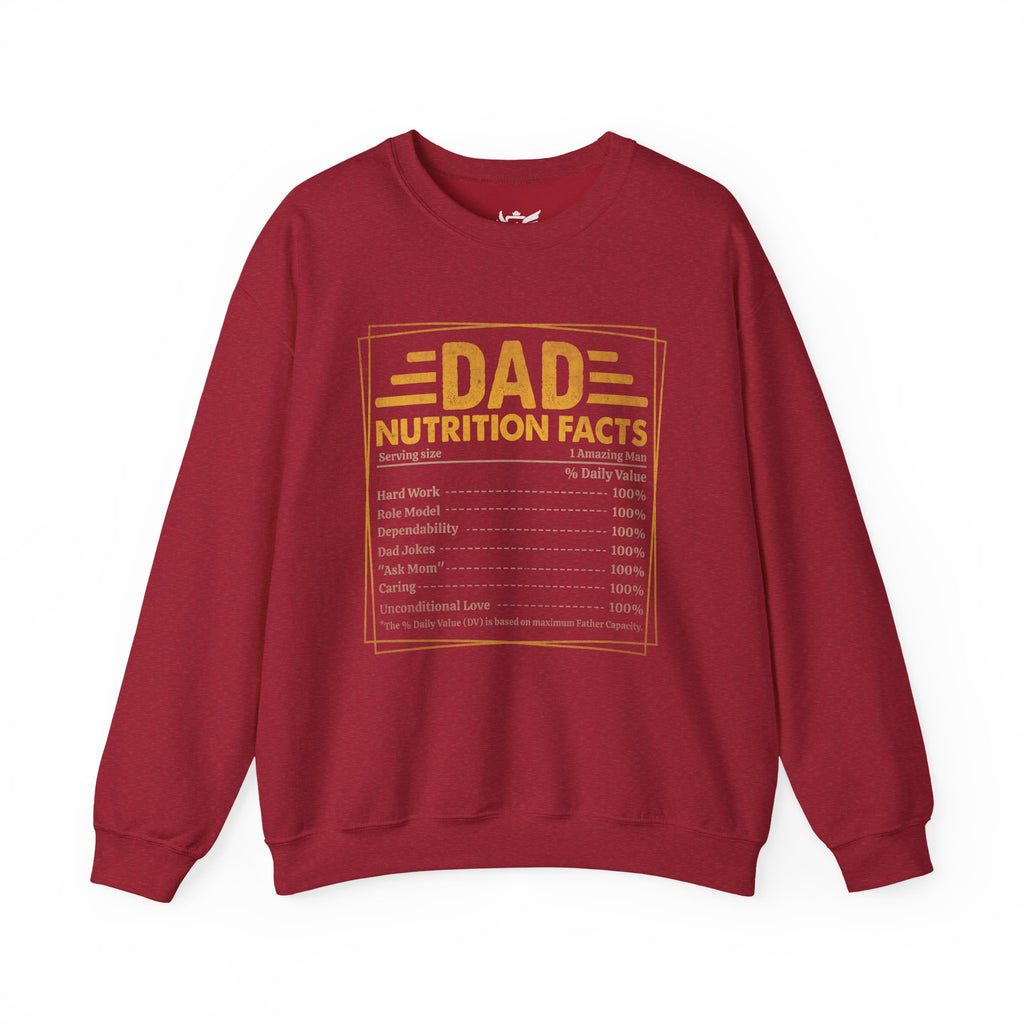 Dad Nutrition Facts Heavy Blend™ Crewneck Sweatshirt