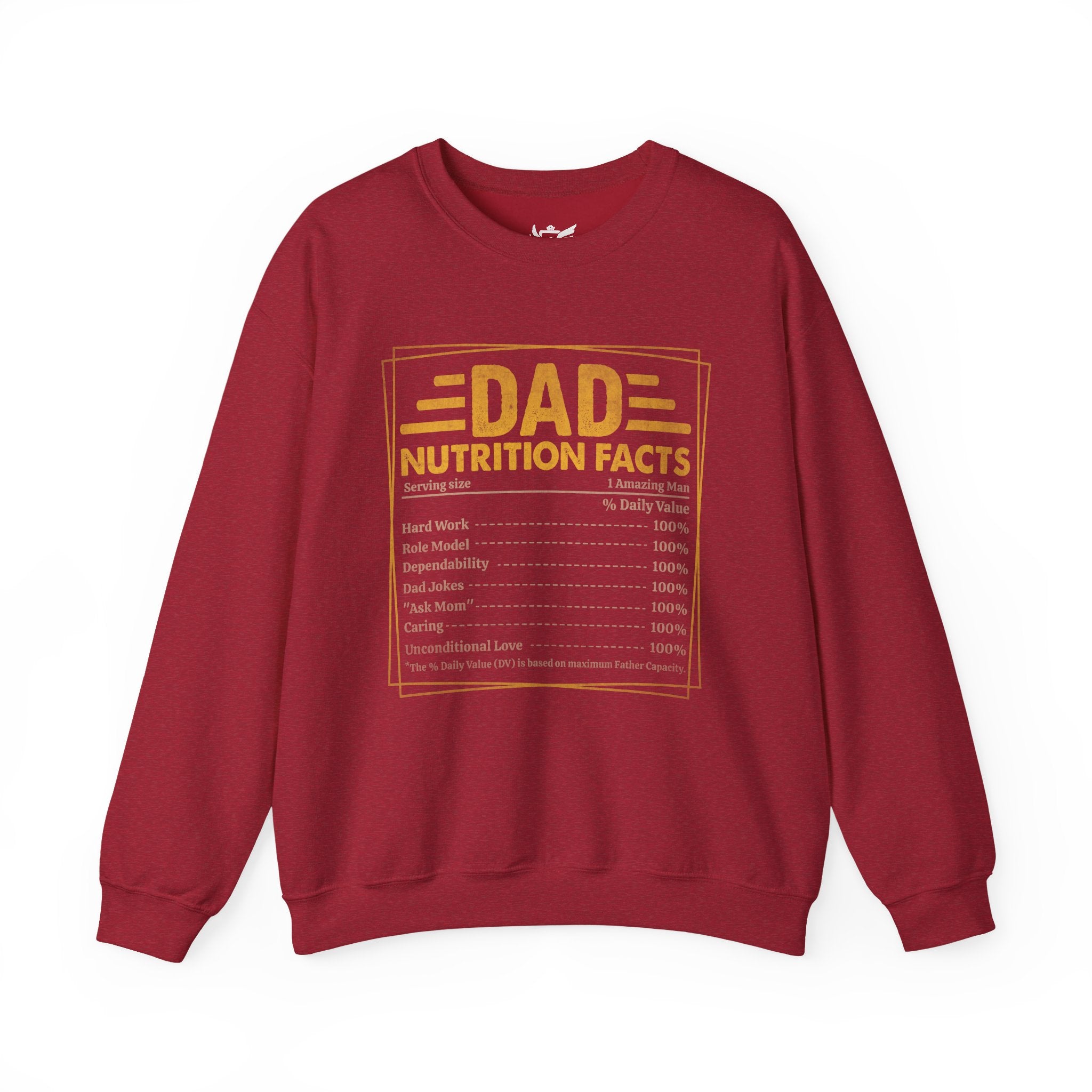 Dad Nutrition Facts Heavy Blend™ Crewneck Sweatshirt