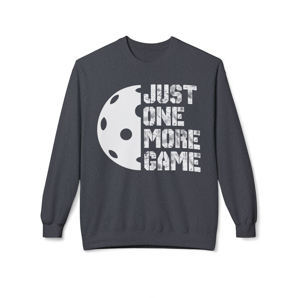 Just One More Game Midweight Softstyle Fleece Crewneck Sweatshirt