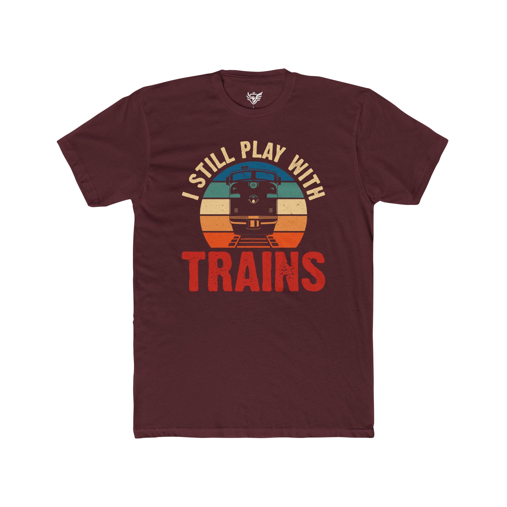 I Still Play With Trains Cotton Crew Tee