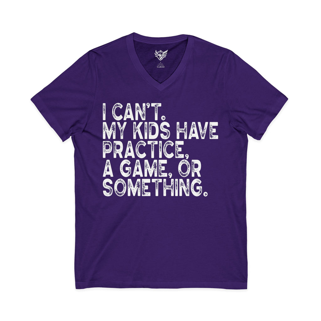Busy Parents Jersey Short Sleeve V-Neck Tee
