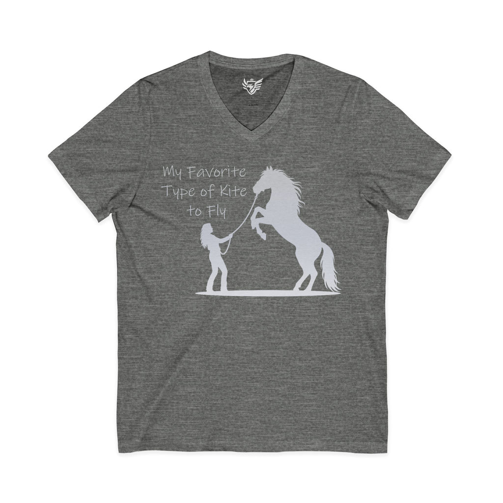 My Favorite Type of Kite Jersey Short Sleeve V-Neck Tee
