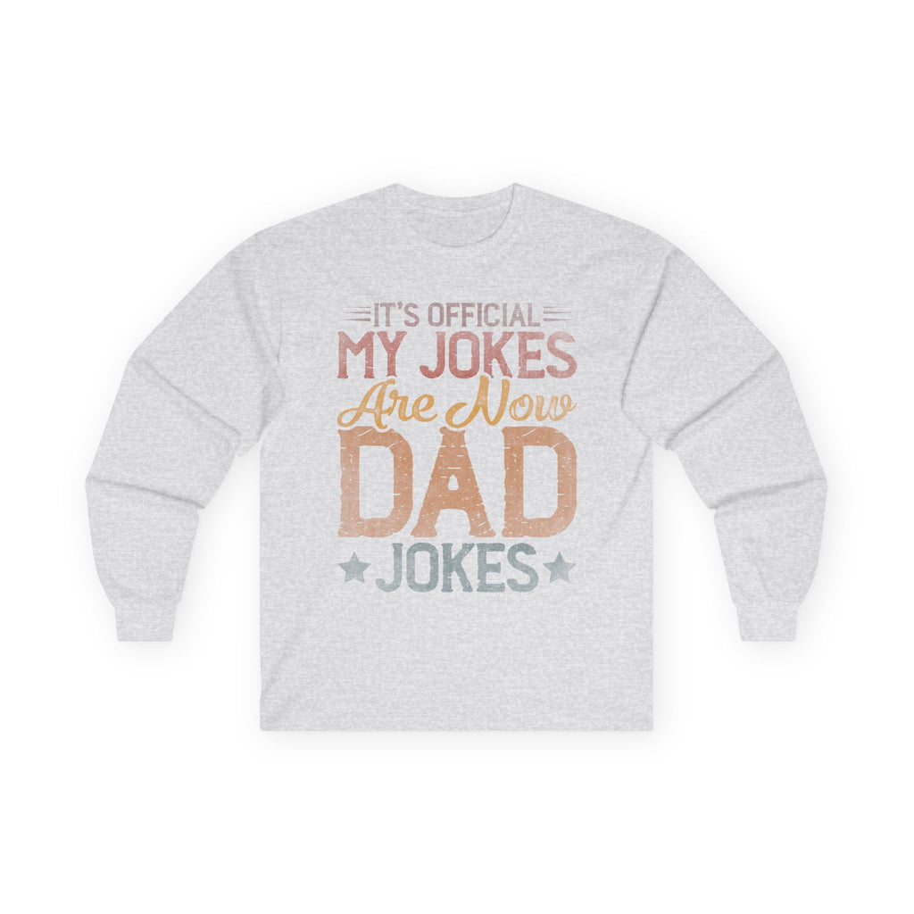 Dad Jokes Cotton Long Sleeve Tee