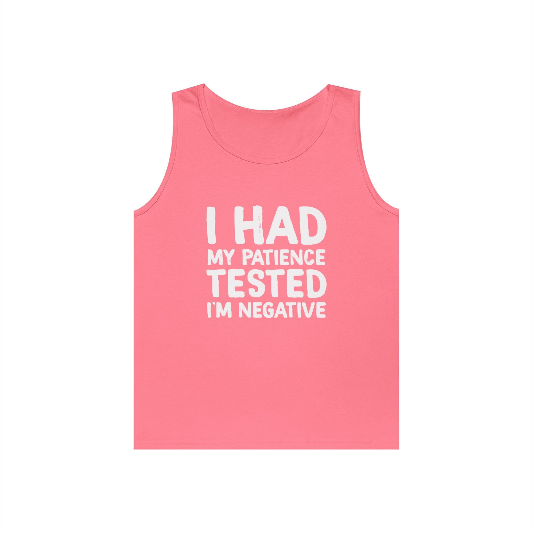 Negative For Patience Heavy Cotton Tank Top