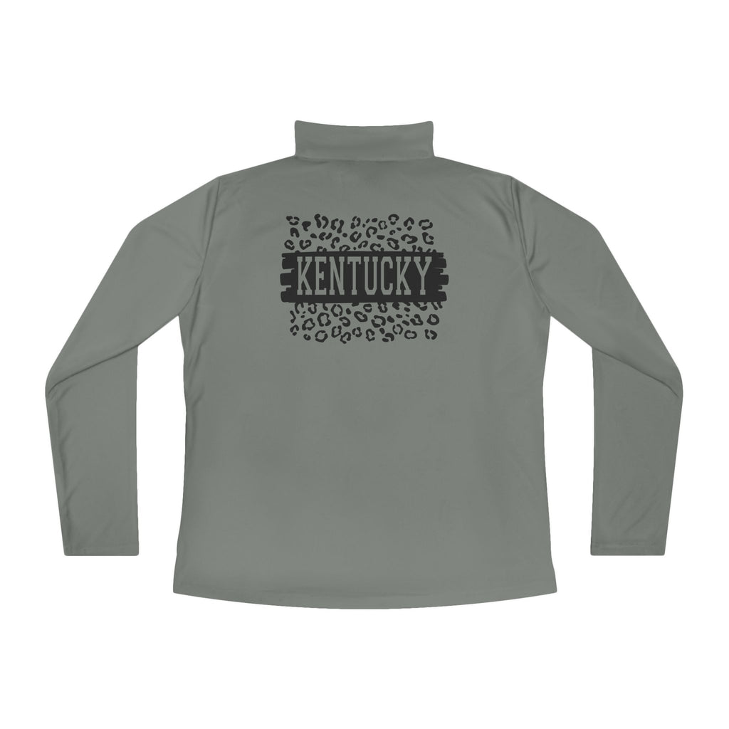 Ladies KY Leopard Quarter-Zip Pullover
