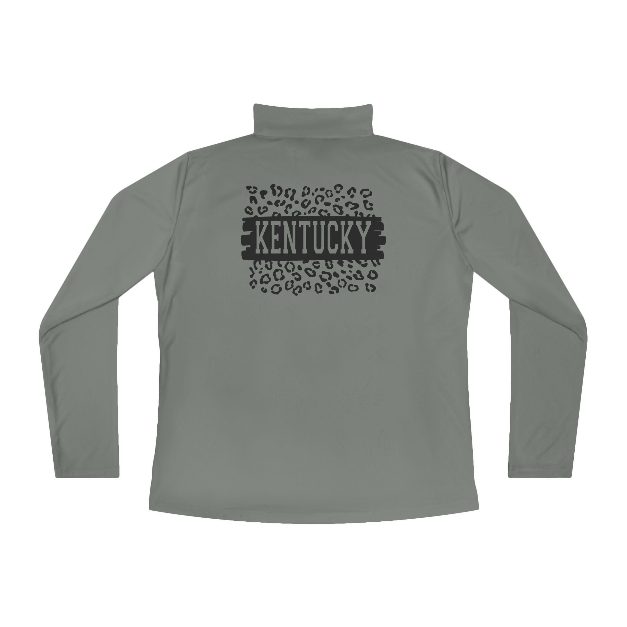 Ladies KY Leopard Quarter-Zip Pullover