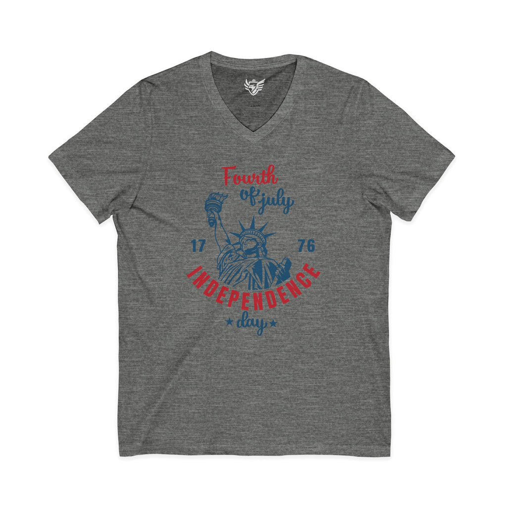 Independence Day Jersey Short Sleeve V-Neck Tee