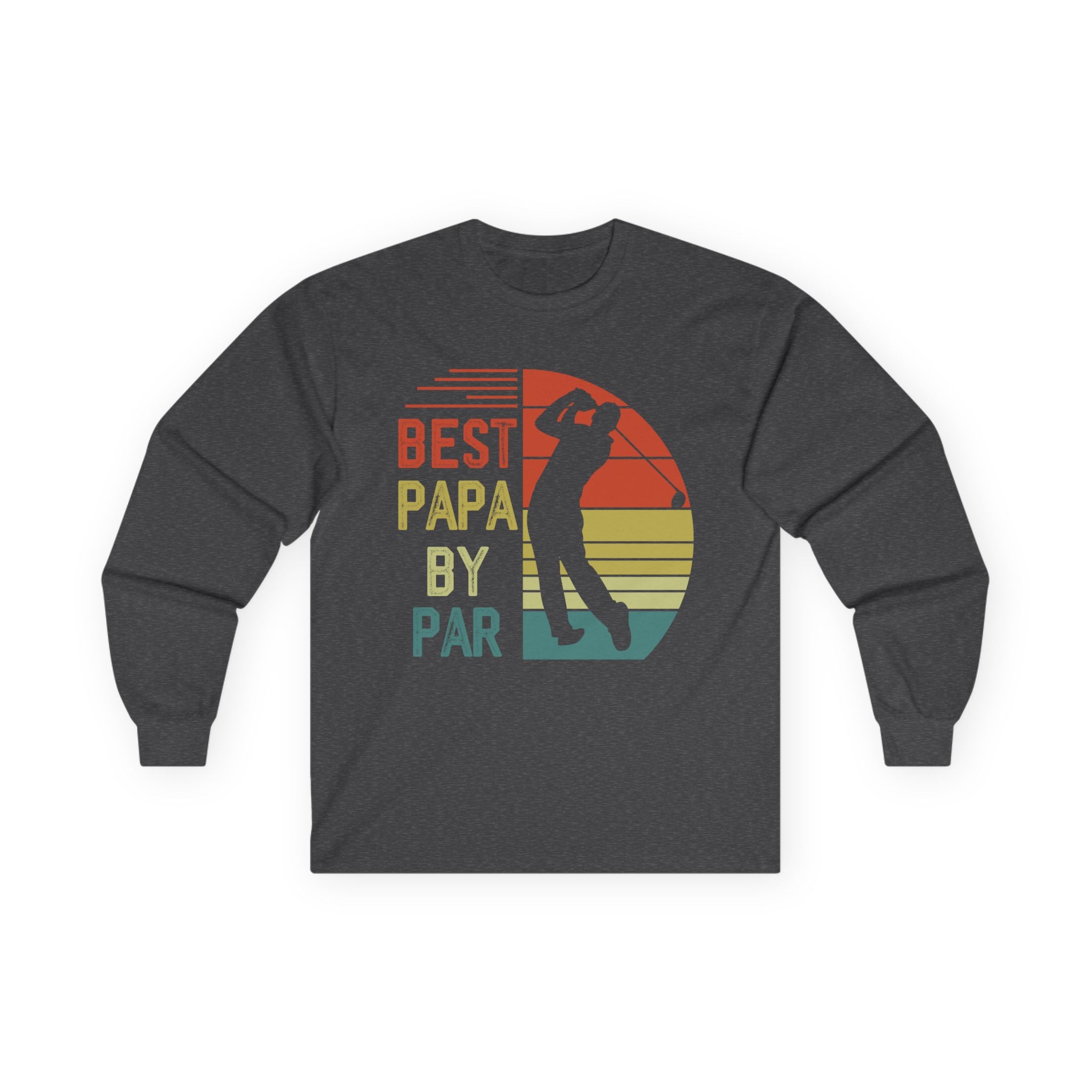 Best Papa By Par Cotton Long Sleeve Tee