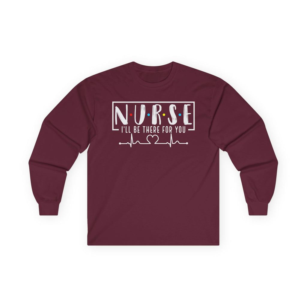 Friends Theme Nurse Cotton Long Sleeve Tee