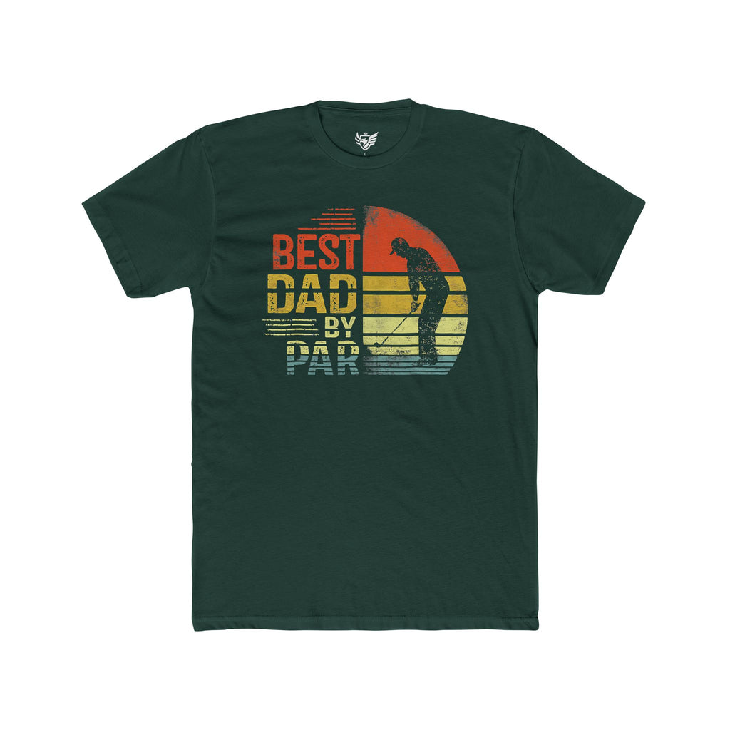 Best Dad By Par Cotton Crew Tee