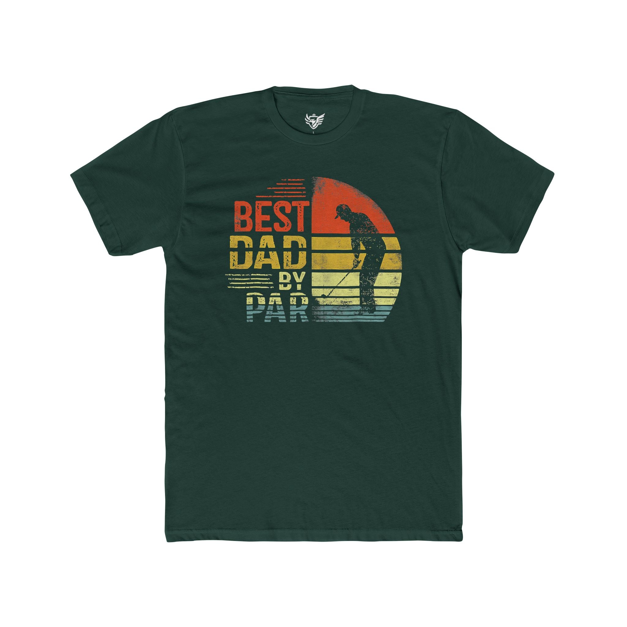Best Dad By Par Cotton Crew Tee
