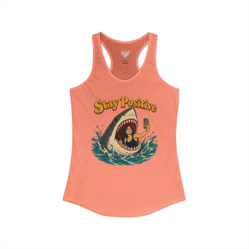 Stay Positive Ideal Racerback Tank