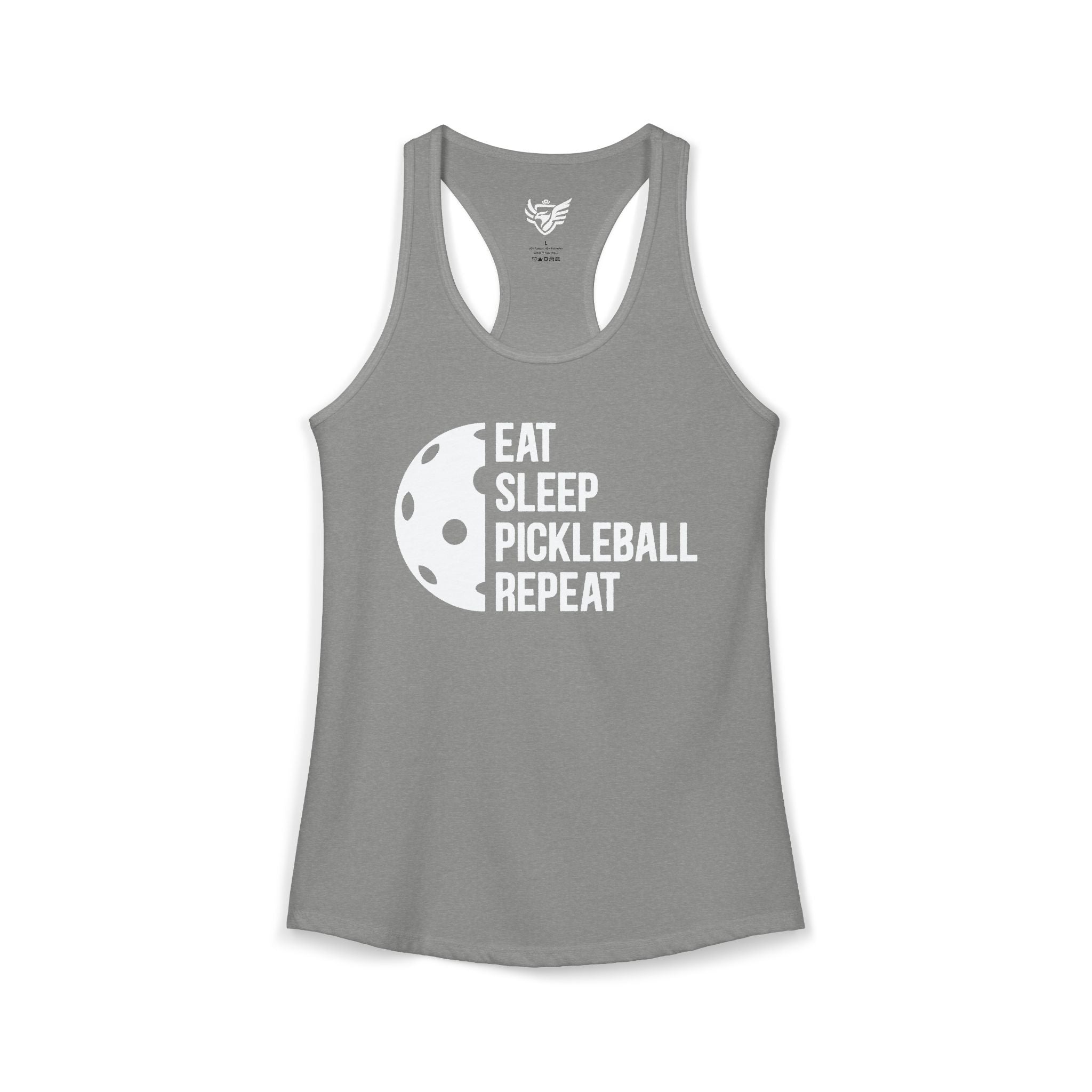 Eat Sleep Pickleball Ideal Racerback Tank