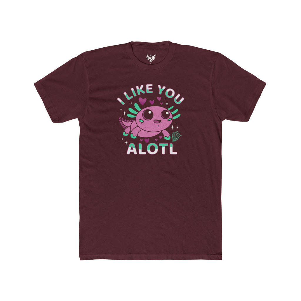 I Like You Alotl Cotton Crew Tee