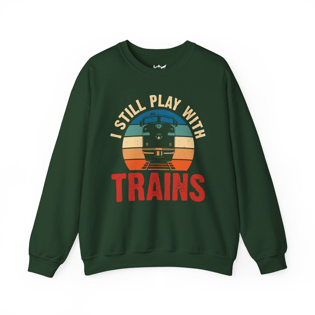 I Still Play With Trains Heavy Blend™ Crewneck Sweatshirt