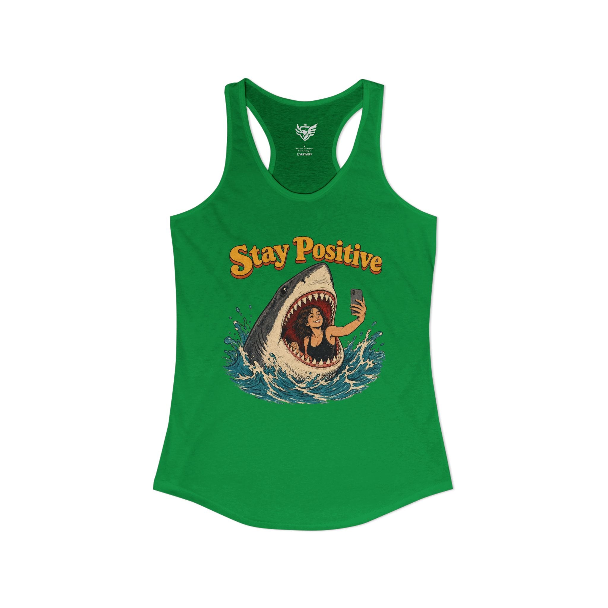 Stay Positive Ideal Racerback Tank