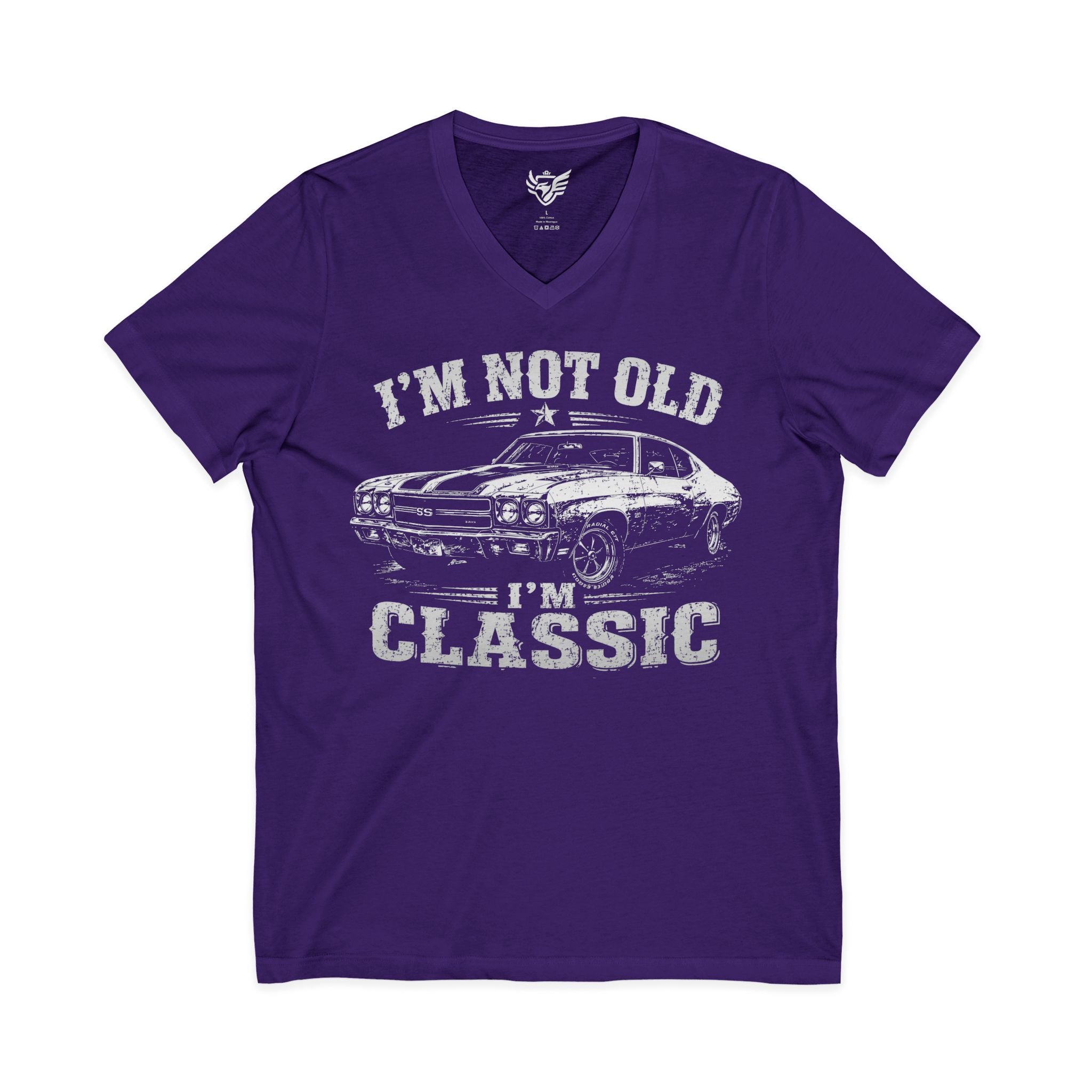 Not Old, Classic Jersey Short Sleeve V-Neck Tee