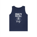 Crazy Pickleball Lady Heavy Cotton Tank Top