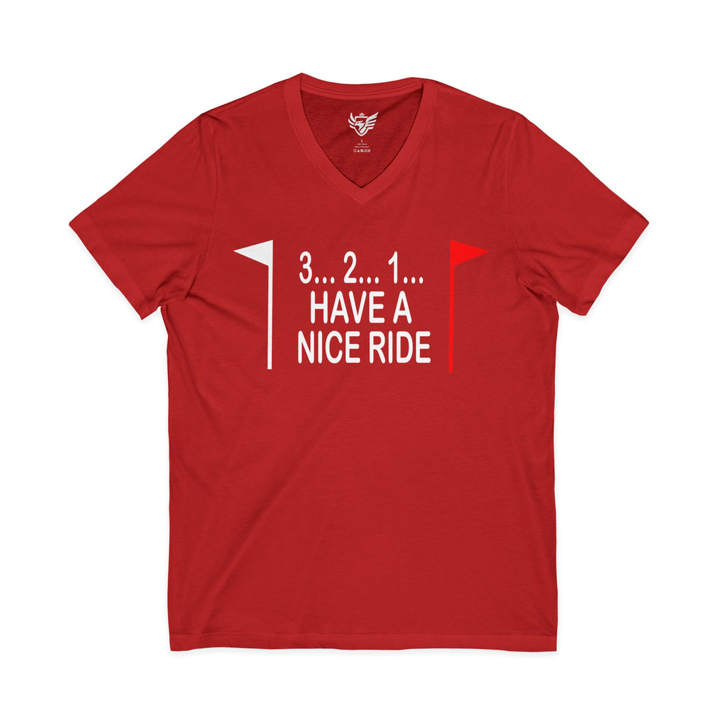 Have a Nice Ride Jersey Short Sleeve V-Neck Tee