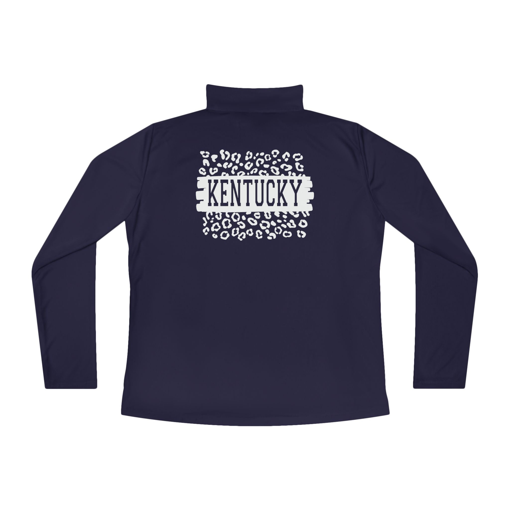 Ladies KY Leopard Quarter-Zip Pullover