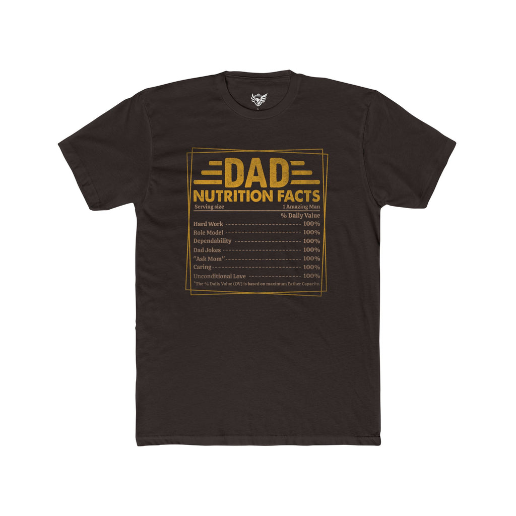 Dad Nutrition Facts Cotton Crew Tee
