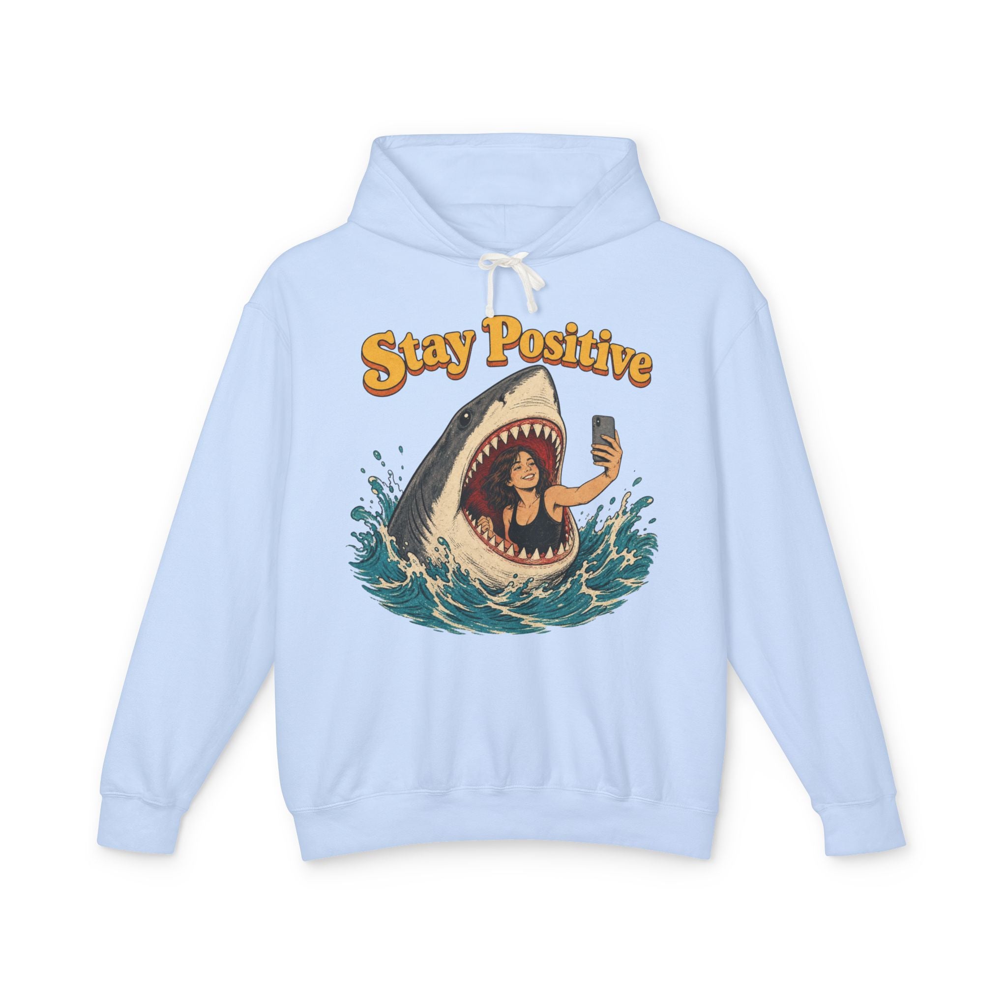 Stay Positive Lightweight Hooded Sweatshirt