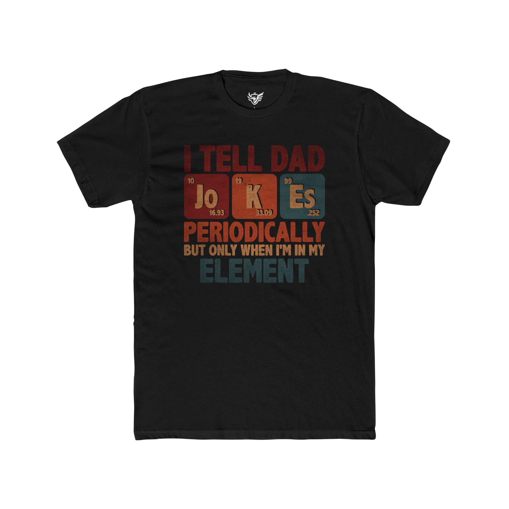 Dad Jokes Periodically Cotton Crew Tee