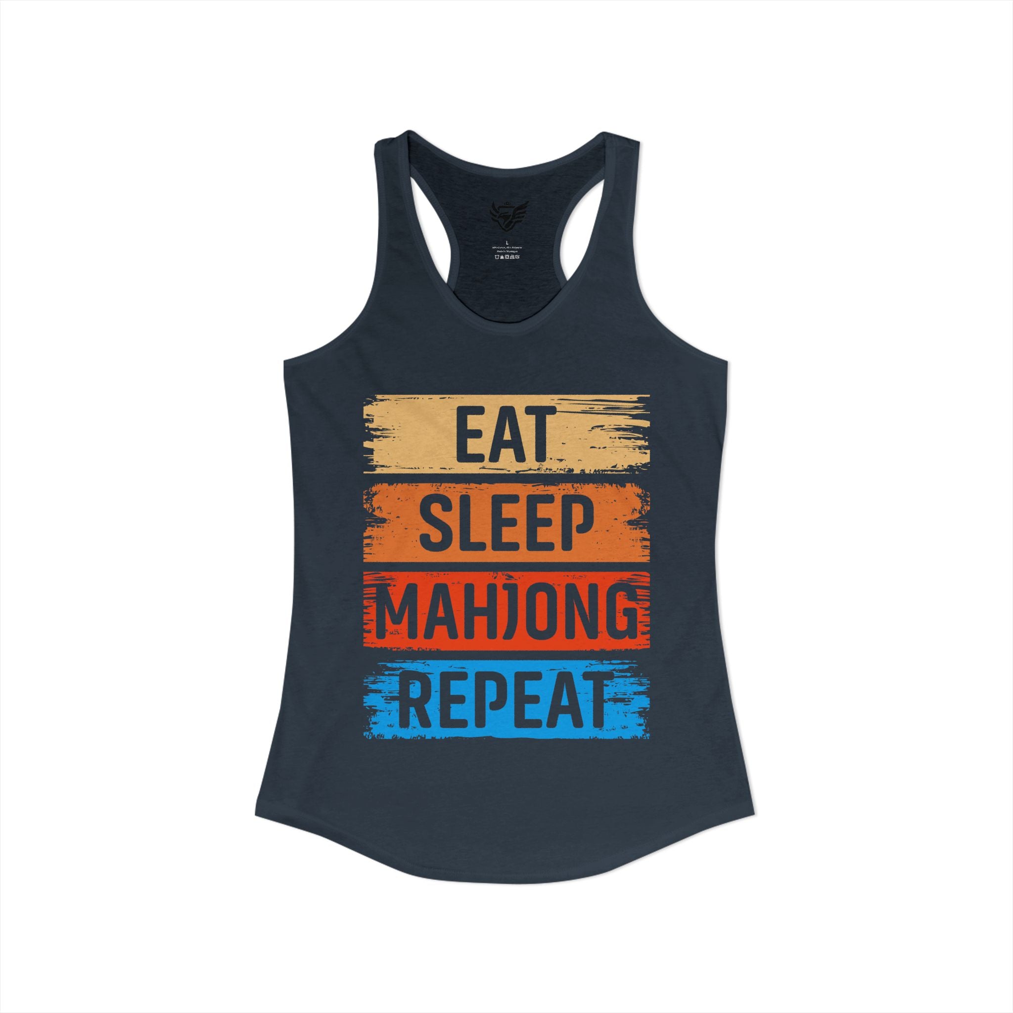 Eat Sleep Mahjong Repeat Ideal Racerback Tank