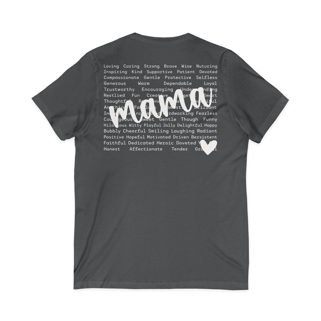Mama Jersey Short Sleeve V-Neck Tee