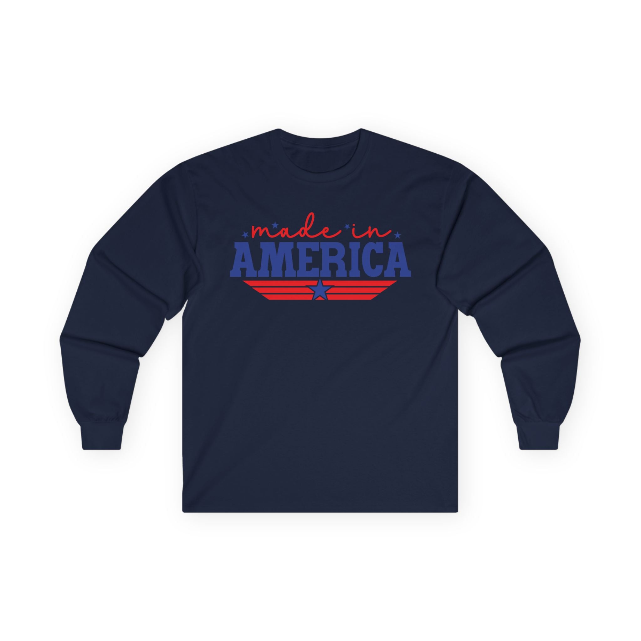 Made In America Cotton Long Sleeve Tee