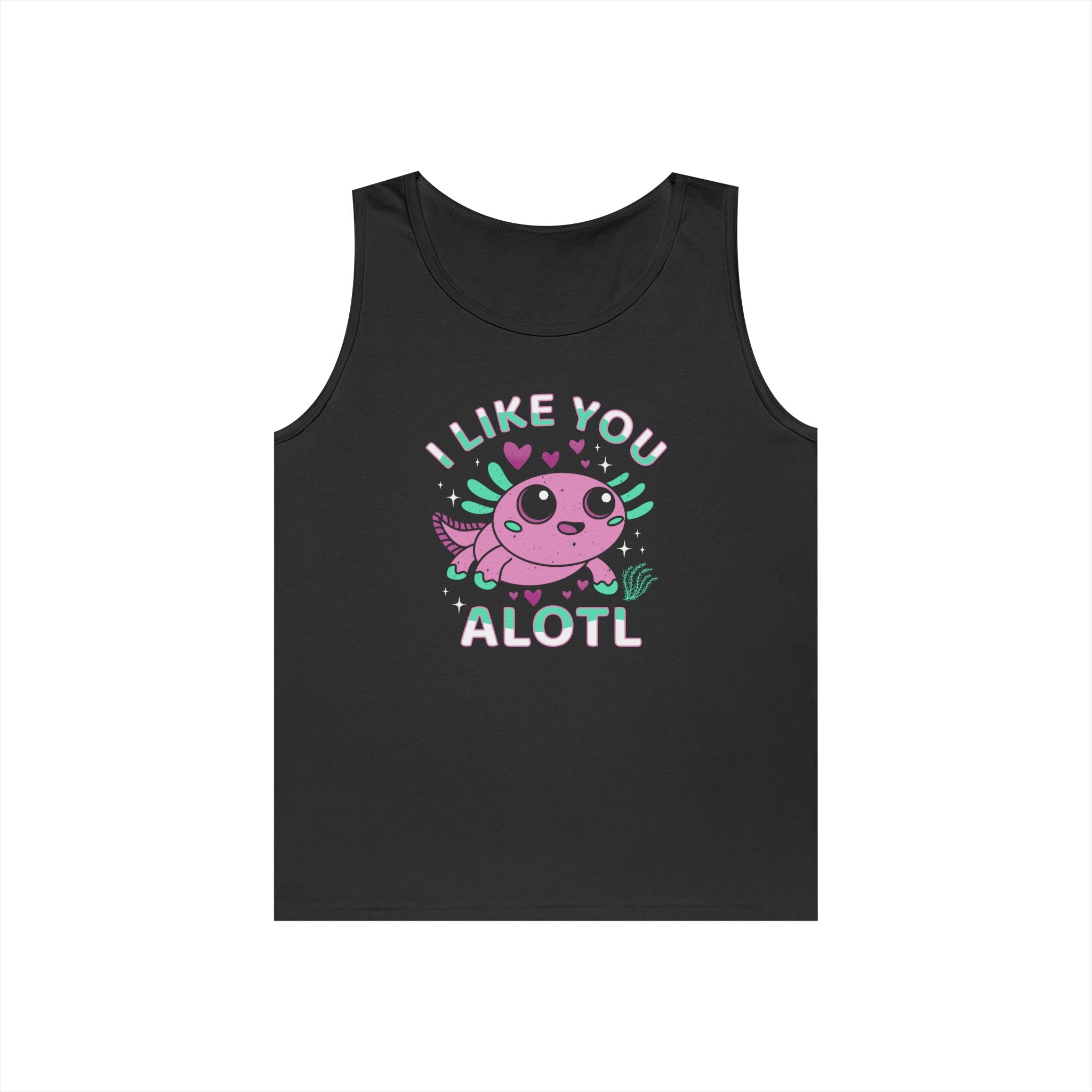 I Like You Alotl Heavy Cotton Tank Top