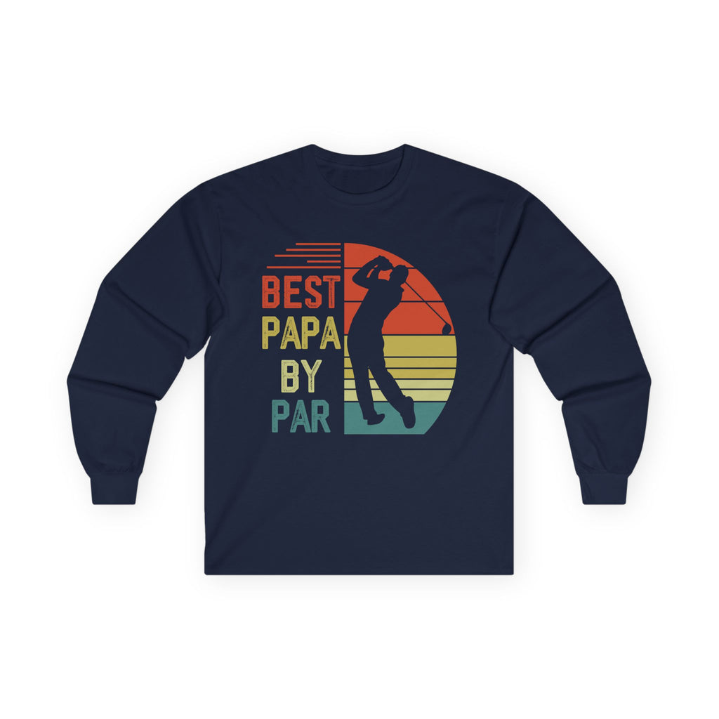 Best Papa By Par Cotton Long Sleeve Tee