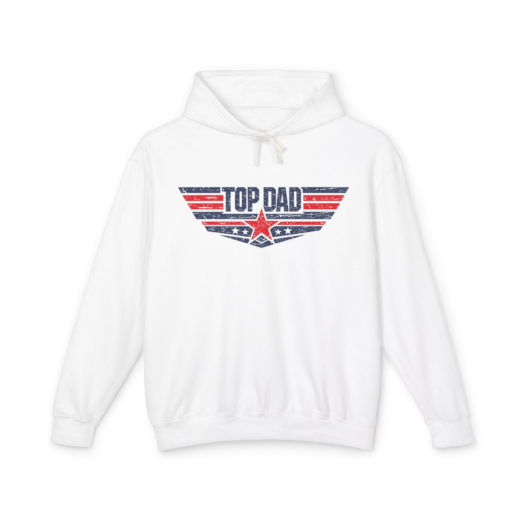 Top Dad Lightweight Hooded Sweatshirt
