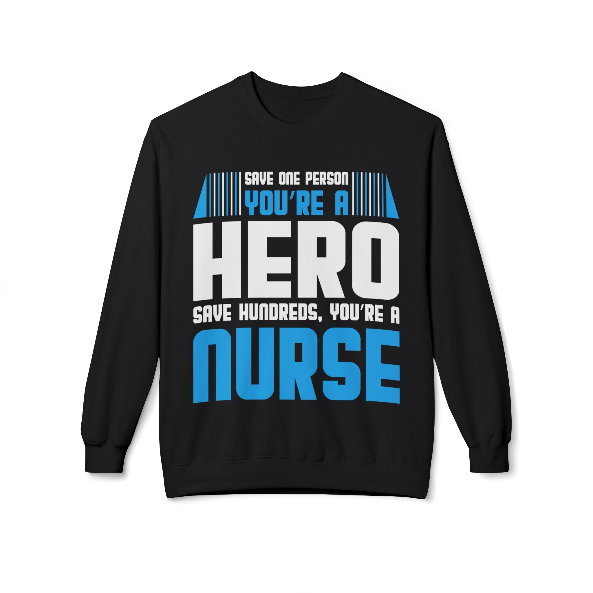 Nurses Are Heros Midweight Softstyle Fleece Crewneck Sweatshirt