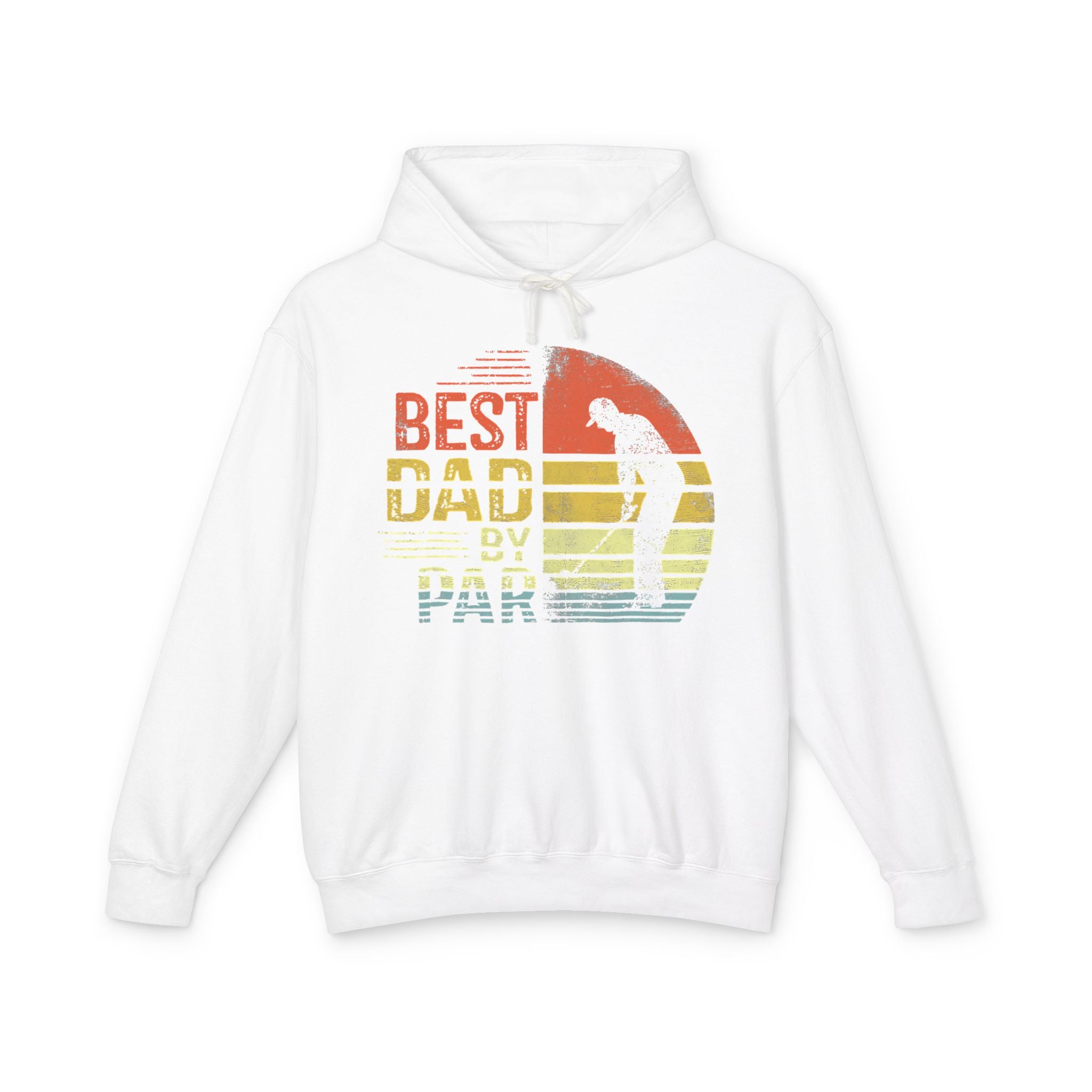 Best Dad By Par Lightweight Hooded Sweatshirt