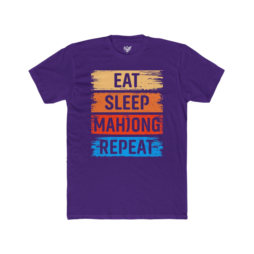Eat Sleep Mahjong Repeat Cotton Crew Tee