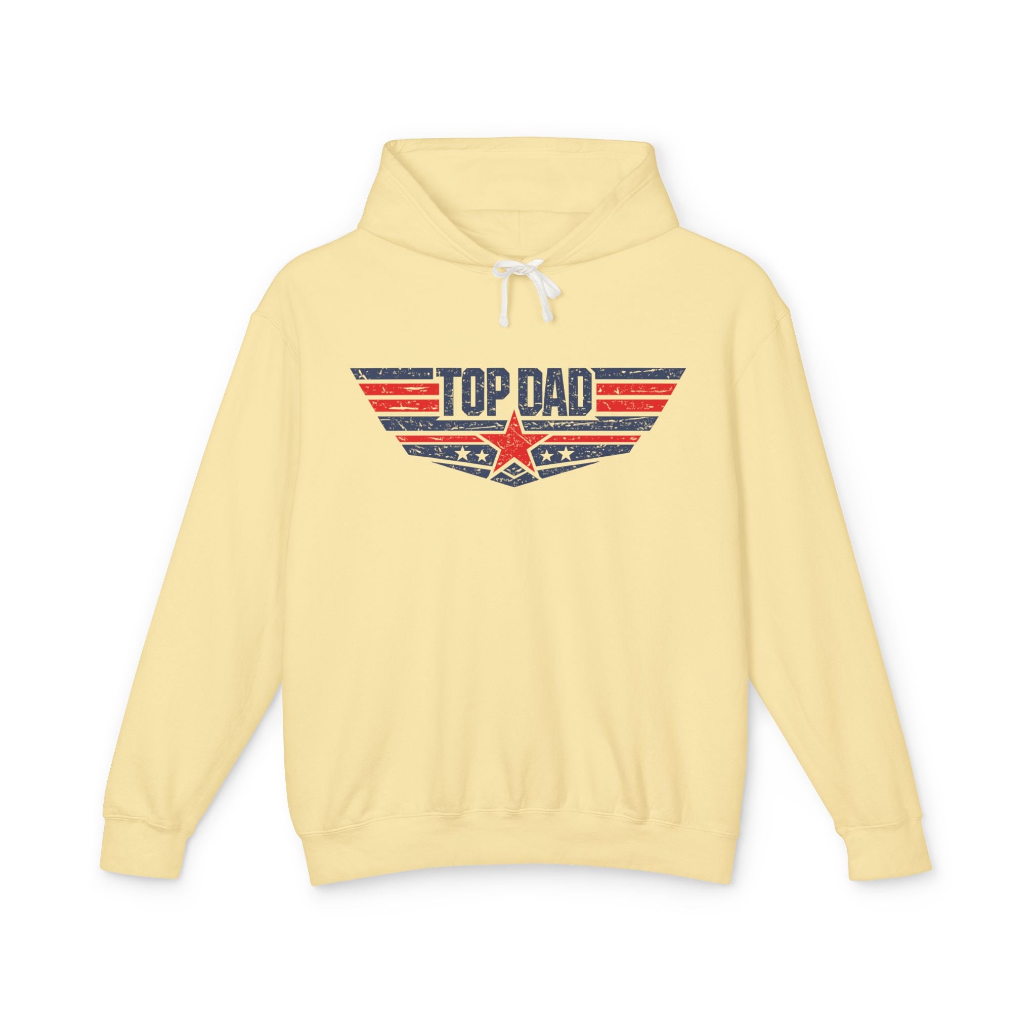 Top Dad Lightweight Hooded Sweatshirt
