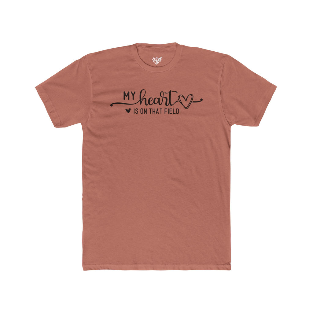 My Heart is on that Field Cotton Crew Tee
