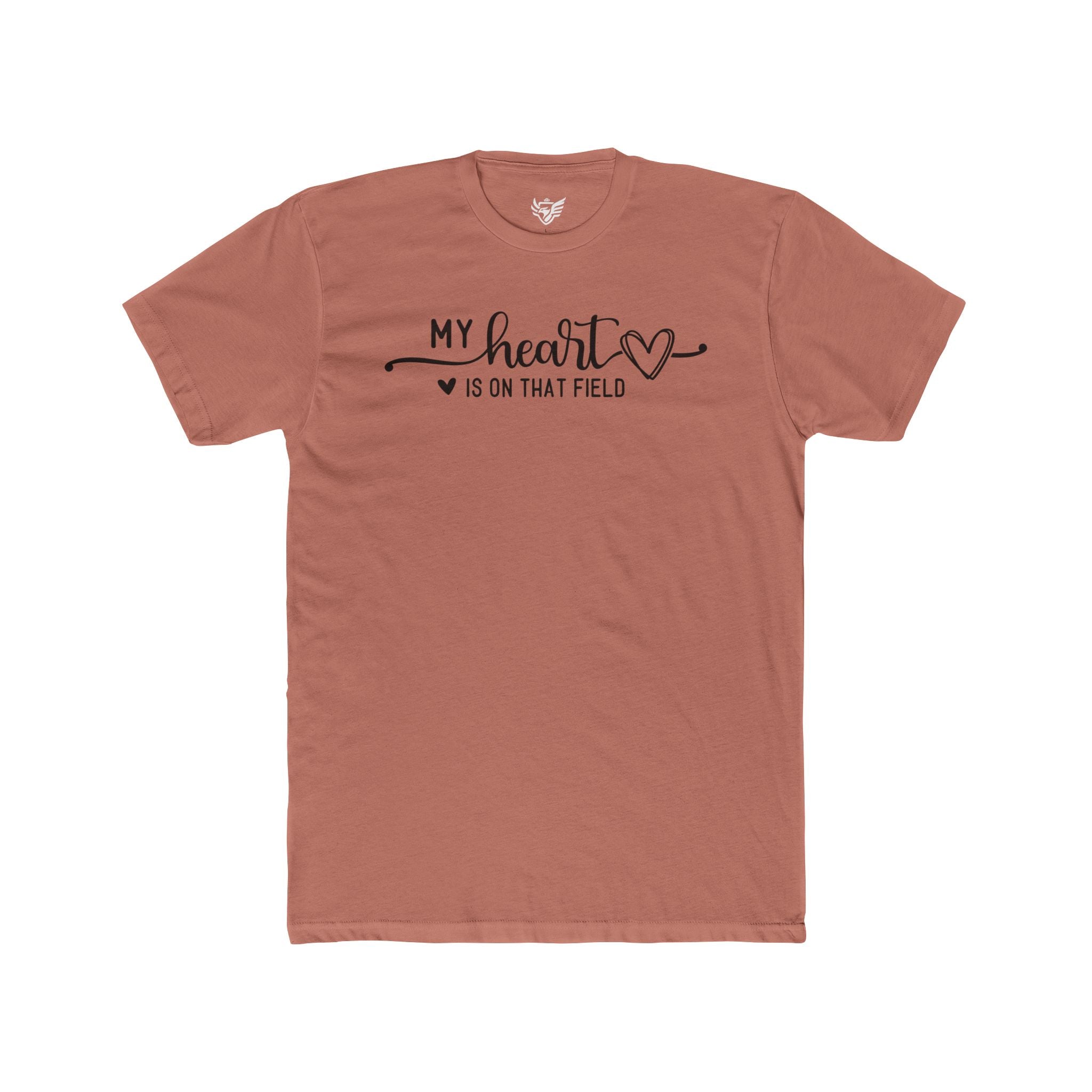 My Heart is on that Field Cotton Crew Tee