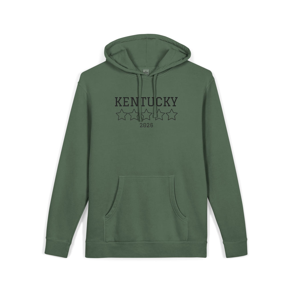 Unisex Embroidered KY Pigment-Dyed Hoodie