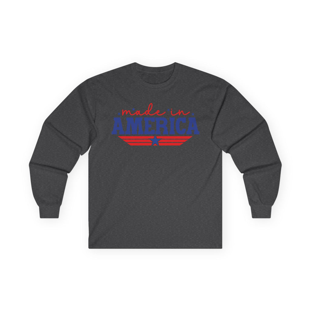 Made In America Cotton Long Sleeve Tee