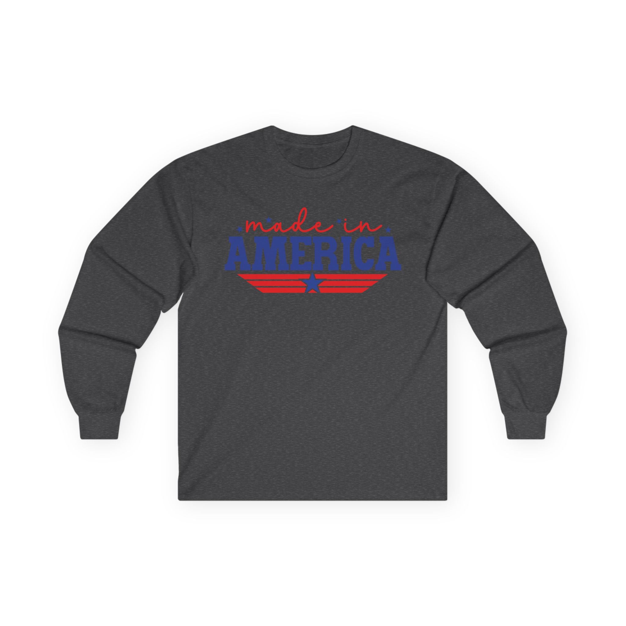 Made In America Cotton Long Sleeve Tee