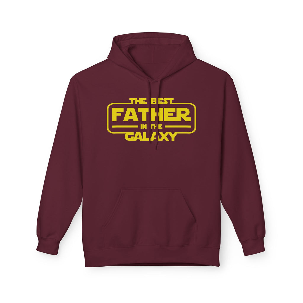The Best Father in the Galaxy Midweight Softstyle Fleece Hoodie