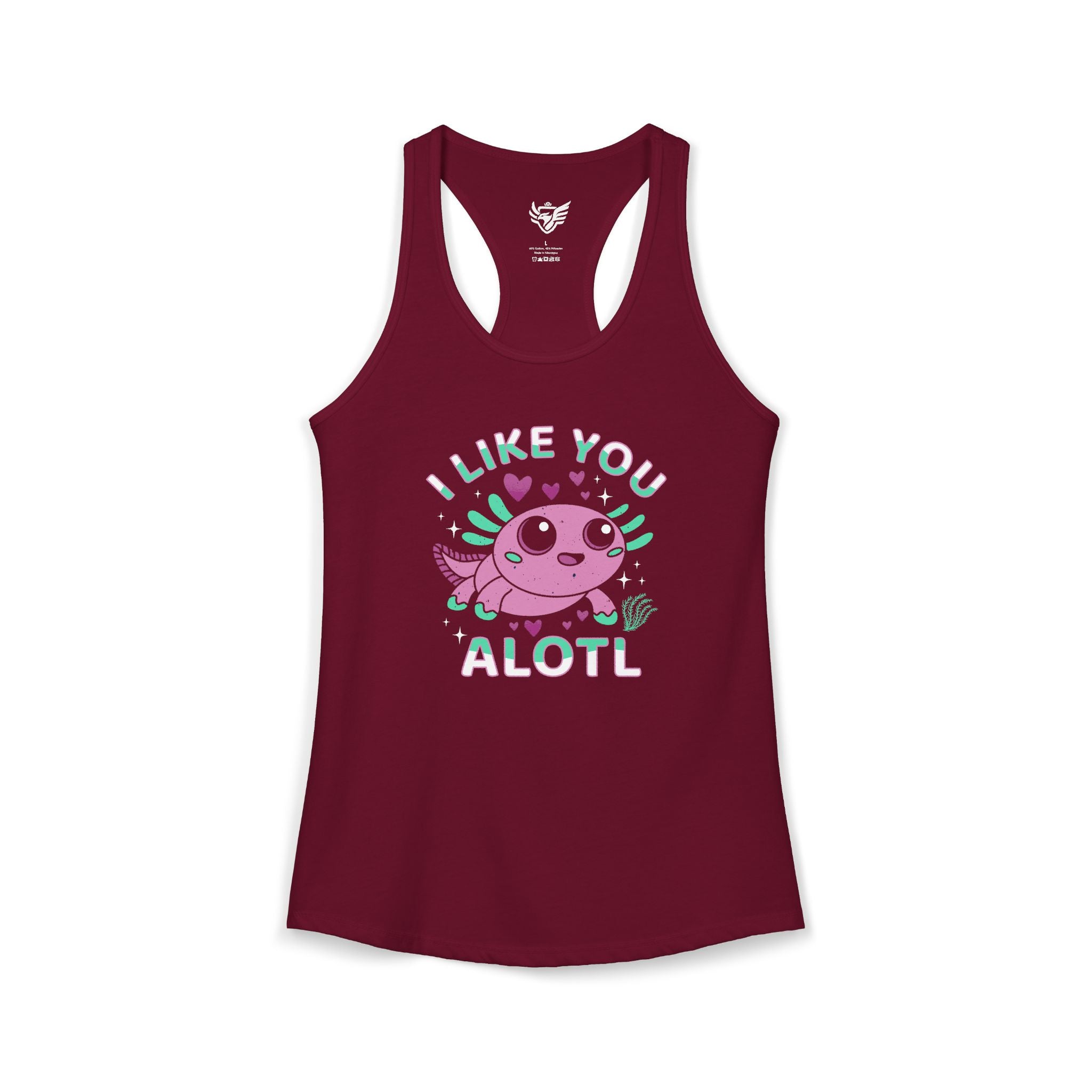 I Like You Alotl Ideal Racerback Tank