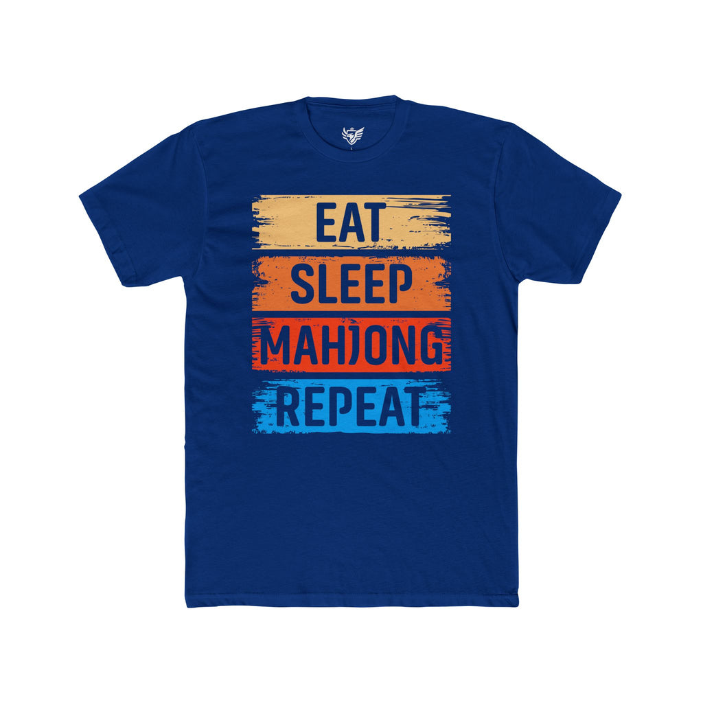 Eat Sleep Mahjong Repeat Cotton Crew Tee