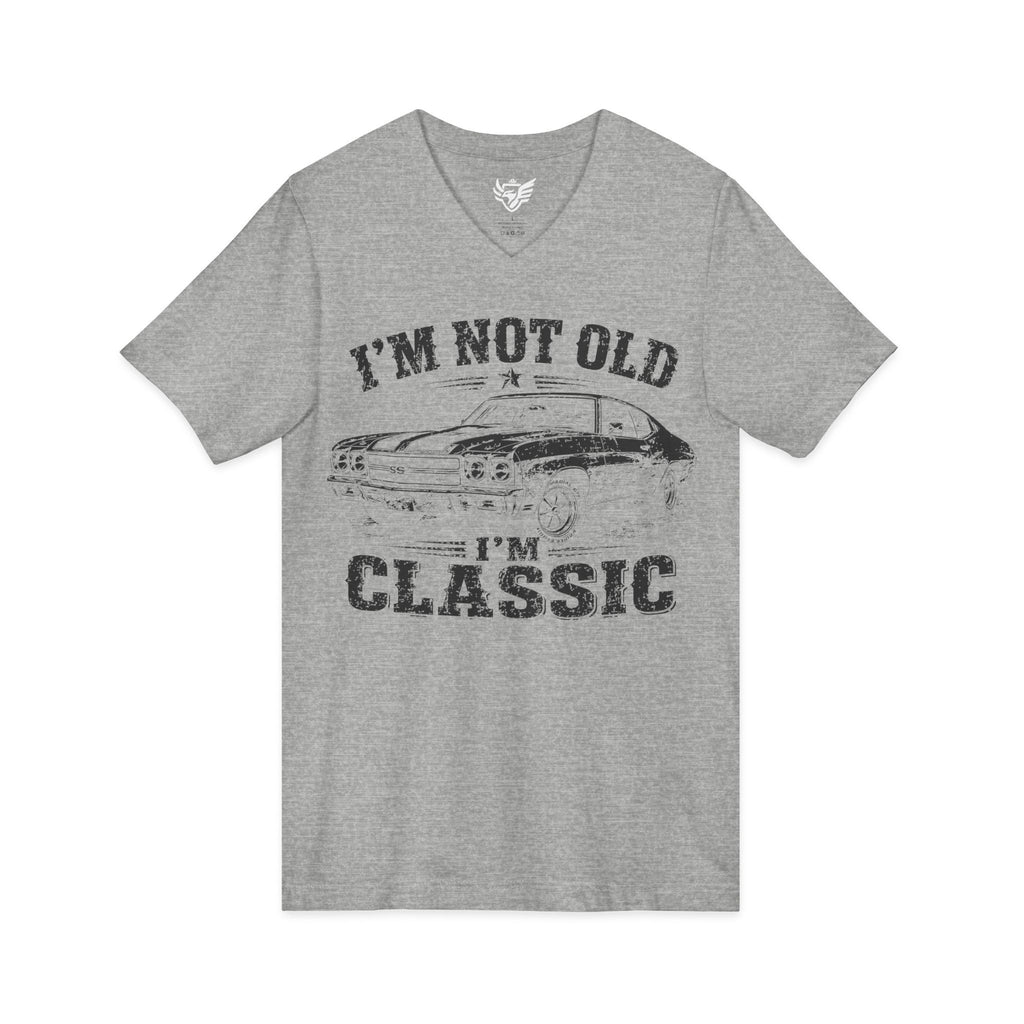 Not Old, Classic Jersey Short Sleeve V-Neck Tee