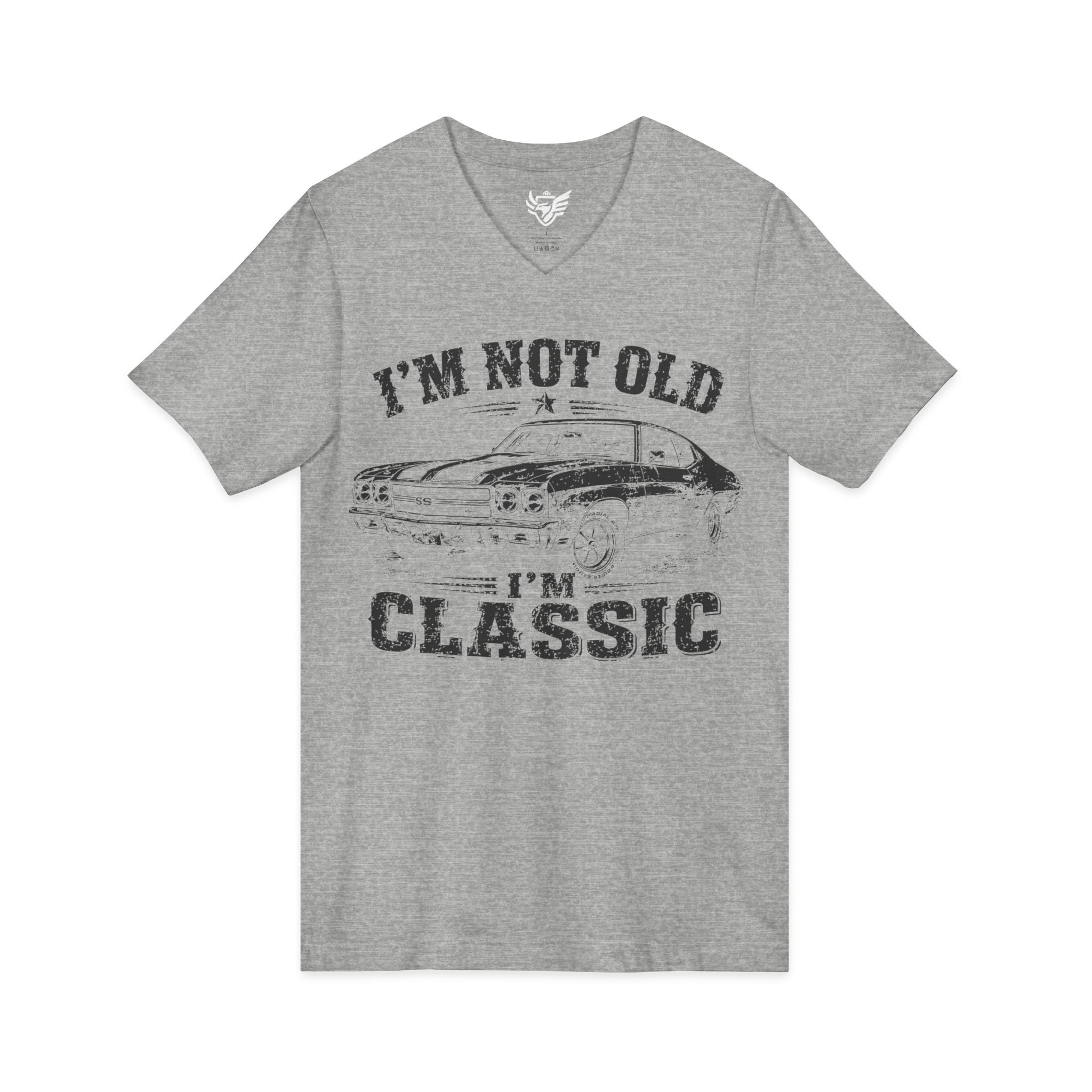 Not Old, Classic Jersey Short Sleeve V-Neck Tee
