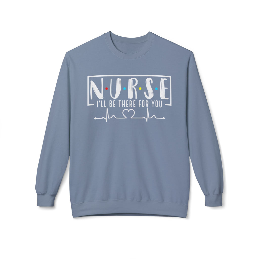 Friend's Theme Nurse Midweight Softstyle Fleece Crewneck Sweatshirt