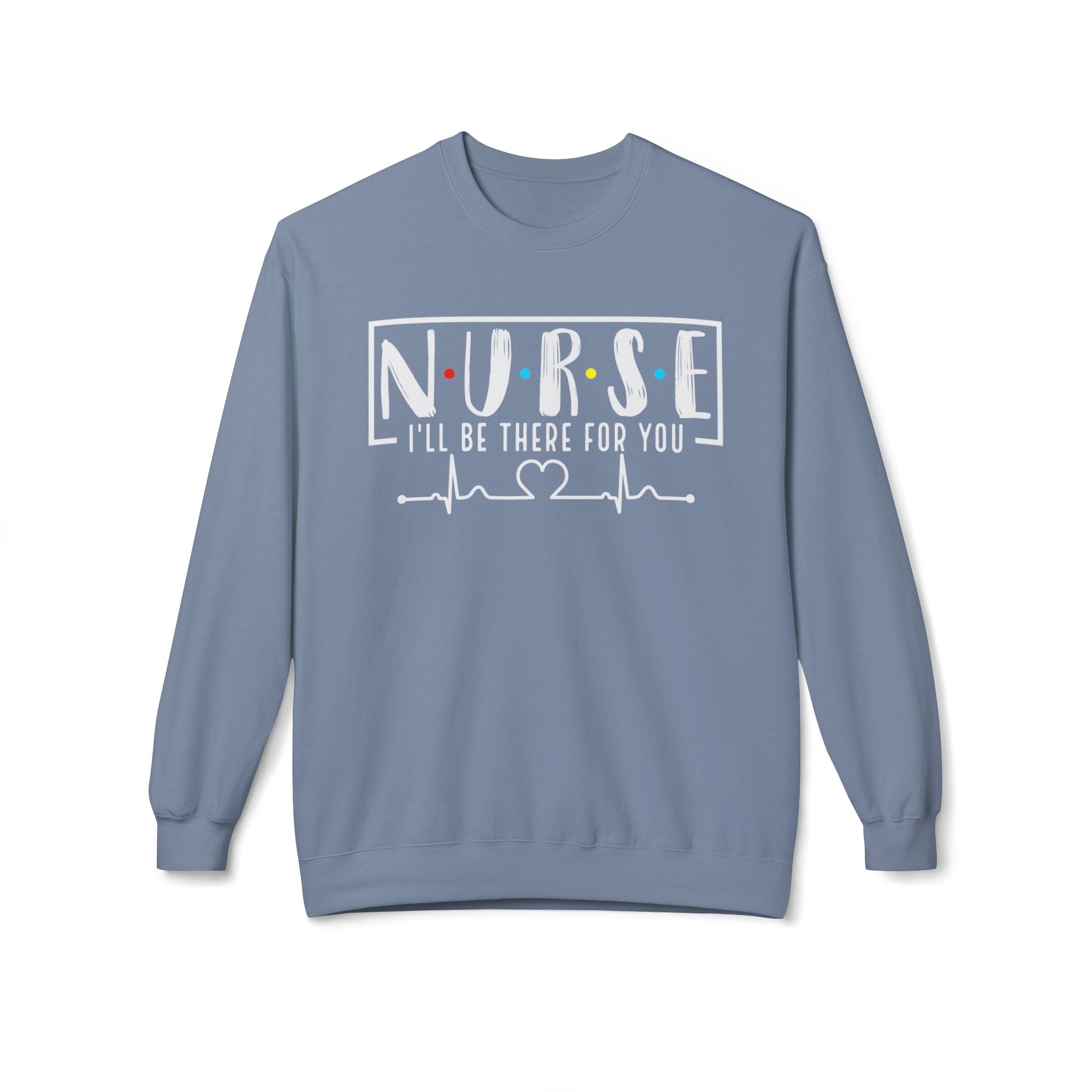 Friend's Theme Nurse Midweight Softstyle Fleece Crewneck Sweatshirt